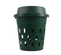 Contenitore Compostaggio Vermi Verde in Plastica per Uso Domestico | Gestione Rifiuti Cucina e Materia Organica, Habitat per Lombrichi, Adatto a Aiuole e Orto
