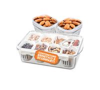 Contenitore con 8 Scomparti in PP - Chiusura a Clip e Funzione Sgocciolatoio