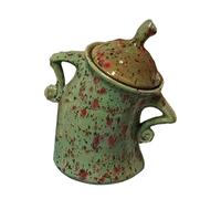 Contenitore con Atteggiamento, Simpatico Contenitore Portaoggetti Impertinente, Divertenti Ornamenti da Scrivania in Ceramica, Simpatico Barattolo per Alimenti con Coperchio Ermetico per La Cucina
