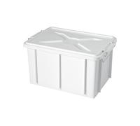 CONTENITORE CON COPERCHIO CM. 40X30X22H BIANCO mod. BOX GIGANPLAST