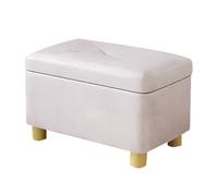 Contenitore con piccola panca per cambio scarpe nascosta, per soggiorno e camera da letto, sgabello poggiapiedi naturale, 30 cm, elegante decorazione per la casa e soluzione di nizzazione
