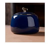 Contenitore Contenitore for il tè in ceramica lucida, contenitore for il tè, barattolo con coperchio ermetico, grazioso contenitore for tè, caffè, erbe, zucchero, spezie, noci, 800 ml per la conservaz