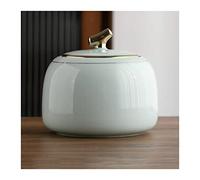 Contenitore Contenitore for il tè in ceramica lucida, contenitore for il tè, barattolo con coperchio ermetico, grazioso contenitore for tè, caffè, erbe, zucchero, spezie, noci, 800 ml per la conservaz