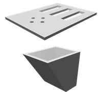 Contenitore Controller per Cubo LED RGB Progetto Pulsanti Potenziometri Box