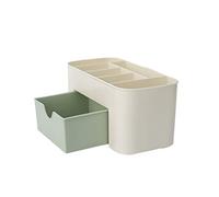 Contenitore cosmetico PP Plastica Trucco Tool Box Gioielli Spazzola Organizzatore Caso Tavolo Forniture di Stoccaggio Verde prato, Verde prato, as description, come descrizione