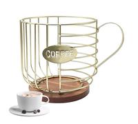Contenitore crema caffè: dispenser in acciaio inossidabile per e baccelli da caffè, tazze per porta contenitore multifunzionale -pas di pelliccia | Organizzatore di grande capacità per bar