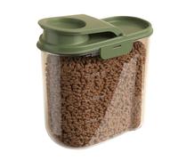 Contenitore Crocchette | 2L Contenitore Ermetico Per Crocchette | Distributore Di Cereali Visibile Grande Capacità Anti-Umidità Anti-Polvere | Per Cucina -Mangiare Garage Fienile Fattoria