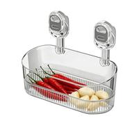 Contenitore da Bagno con Senza Forare - Antiruggine rimovibile organizer a senza perforazione | Organizer da Doccia Ripiano Portasapone | Per doccia, shampoo, vasca, camper, piastrelle, sapone, ripian