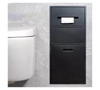 Contenitore da bagno da incasso con porta e porta carta igienica, design salvaspazio per hotel e case moderne