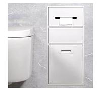 Contenitore da bagno da incasso con porta e porta carta igienica, design salvaspazio per hotel e case moderne