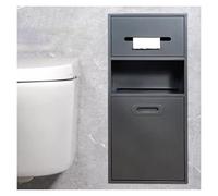 Contenitore da bagno da incasso con porta e porta carta igienica, design salvaspazio per hotel e case moderne