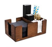 Contenitore da bar in legno - bar Aide cocktail di e portatovaglioli e bar Tidy