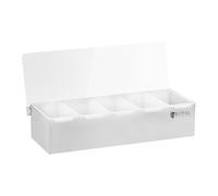 Contenitore da barista per additivi per bevande + 5 inserti per contenitori in p