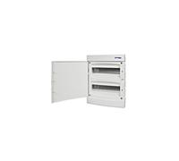 Contenitore da incasso in plastica 2x12 IP40 porta bianco N+PE