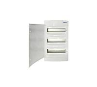 Contenitore da incasso in plastica 3x12 IP40 porta bianco N+PE