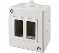 Contenitore da parete a 2 fori serie "Basic" IP40 grigio