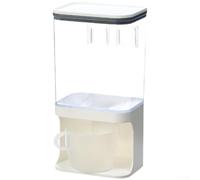 Contenitore da parete per cereali, con doppio beccuccio e coperchio a prova di umidità, per organizzare riso avena fagioli in dispensa (1000 ml)