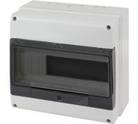 Contenitore da parete portella fumè per 12 moduli DIN IP66 grigio