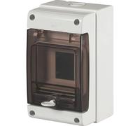 Contenitore da parete portella fumè per 4 moduli DIN IP66 grigio