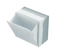 Contenitore da parete - Scatola portaoggetti da parete 17 x 9,2 x 17 cm | Supporto per taniche in ABS, organizzatore quadrato, portabottiglie senza foratura, contenitore compatto da appendere per