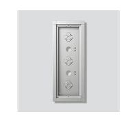 CONTENITORE DA PARETE SIEDLE GA 612-3/1-01 SM - Alluminio, 3 moduli, installazione a