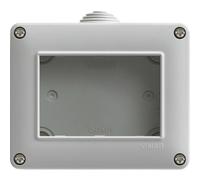 Vimar 0R14803 Contenitore da parete IP40, 3 moduli Eikon, Arké e Plana