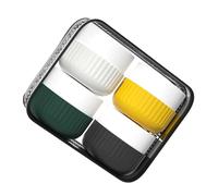 Contenitore Da Viaggio Per Articoli Da Bagno In Silicone Occhiali Con Sacchetto Chiaro Accessori Da Viaggio Per Cosmetico Crema Del Viso Mani Dosi Essenziali Con Coperchio