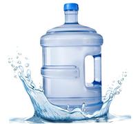 Contenitore d'acqua Bispino ad acqua in plastica spessa senza BPA 5L con tappi a vite e bottiglia di distributore d'acqua riutilizzabile con manico incorporato Portable 5L Acqua Jug per distributore