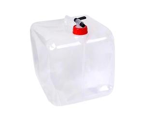 Contenitore d'acqua con beccuccio, 15 l, pieghevole, riutilizzabile, per acqua, da campeggio, per bere all'aperto, escursioni, sopravvivenza, viaggi in auto, festival, viaggi, cucina,