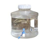 Contenitore d'acqua con rubinetto, bottiglia d'acqua da campeggio da 2 galloni con manico, secchio trasparente per acqua per sport all'aperto, campeggio, escursionismo, VyL310 (B, 25 x 25 x 27 cm)