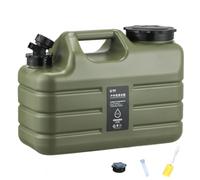 Contenitore d'acqua da 11 litri per esterni, grande capacità, portatile, secchio da campeggio, con rubinetto staccabile, nessuna perdita, per campeggio, pesca, picnic, escursionismo