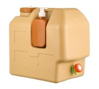 Contenitore d'acqua da campeggio da 20 litri con rubinetto e dispenser di sapone, senza BPA, portatile, per esterni, viaggi, escursioni, camper, emergenza o picnic