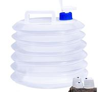 Contenitore d'acqua pieghevole con beccuccio, 3 l, portatile, pieghevole, caraffa per acqua, per campeggio, escursionismo, arrampicata, pesca, viaggi, picnic, kit di sopravvivenza di emergenza