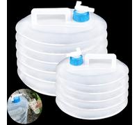 Contenitore d'acqua pieghevole con rubinetto, per uso alimentare, portatile, a prova di perdite, per campeggio, escursionismo, pesca, viaggi, picnic, preparazione e uso quotidiano