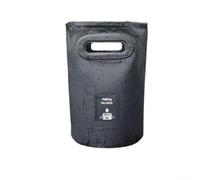 Contenitore d'acqua pieghevole leggero per escursioni di pesca, campeggio e uso in cortile, con funzione di chiusura rapida (20 l, nero)