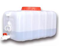 Contenitore dell'Acqua con Rubinetto, Portatore Portatile in Plastica Portatile per Lo Stoccaggio dell'Acqua Potabile Serbatoio dell'Acqua con Rubinetto per Il Campeggio Guida All'ap, White, 110L