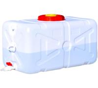 Contenitore dell'Acqua con Rubinetto, Portatore Portatile in Plastica Portatile per Lo Stoccaggio dell'Acqua Potabile Serbatoio dell'Acqua con Rubinetto per Il Campeggio Guida All'ap, White, 200L