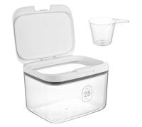 Contenitore Detersivo Polvere Lavatrice, 2,8 L Dispenser Detersivo Lavatrice Ermetico, Dosatore per Detersivos con Un Solo Pulsante per Palline di Detersivos Cibo per Gatti Cani Lattine Organizer