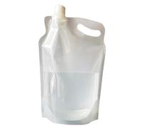 Contenitore Di Acqua Pieghevole Da 2 Litri - Borsa Pieghevole Per Contenitore Di Acqua Potabile | Contenitori Trasparenti Pieghevoli Per Bottiglie Di Acqua Da Viaggio | Borse Di Acqua Potabile