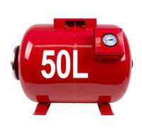 Contenitore di Espansione 50l Serbatoio a Pressione con Manometro, Acciaio | protegge la pompa, è durevole e resistente