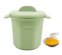 Contenitore di grasso di cottura portatile - del custode 'olio, design anti -drip | Recipiente di impugnatura sul coperchio in silicone, unità di archiviazione del lardo compatto, soluzione