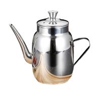 Contenitore di grasso in metallo barattolo di stoccaggio olio bottiglia condimento dispenser olio in acciaio inox per cucinare utensili da cucina