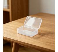 Contenitore di plastica trasparente con coperchio rettangolare | Per carte d'identità Carte di credito Per Mini Foto Artigianato Perline Piccoli Oggetti Per Materiale PP Home Office Desktop
