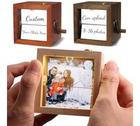 Contenitore di regalo della luce di vibrazione visiva su ordinazione, album di immagine meccanico su misura della manovella di memoria, regalo creativo di amore per il suo compleanno