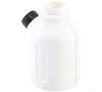 Contenitore di ricambio per idropulitrice con riempimento laterale e coperchio misurino tanica in plastica robusta per ugello per schiuma nero bianco grigio durevole (bianco)