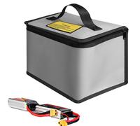 Contenitore di stoccaggio batterie ignifugo, protezione per lo stoccaggio della batteria, organizer portatile, scatole di sicurezza supportate da usura per il trasporto e la ricarica, gestione della