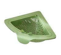 Contenitore di stoccaggio con capacità di ventosa, cestello for lavello da cucina con semplice installazione, cestino angolare per(Green)