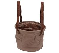 Contenitore di stoccaggio d'acqua portatile pieghevole per secchio pieghevole pieghevole per campeggio esterno in campeggio in pvc tessuto in mesh 15l 20l (15l Khaki)