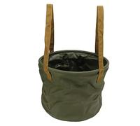 Contenitore di stoccaggio d'acqua portatile pieghevole per secchio pieghevole pieghevole per campeggio esterno in campeggio in pvc tessuto in mesh 15l 20l (15l verde)