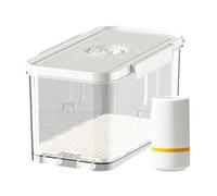 Contenitore Di Stoccaggio Di Alimenti A Vuoto - Box Alimentare Ermetico 4,5L 6L Con Pompa, Barattolo Di Conservazione Sigillato Fresco A Prova Di Umidità | Verdure Di Frutta Snacks Secco Merci Secche